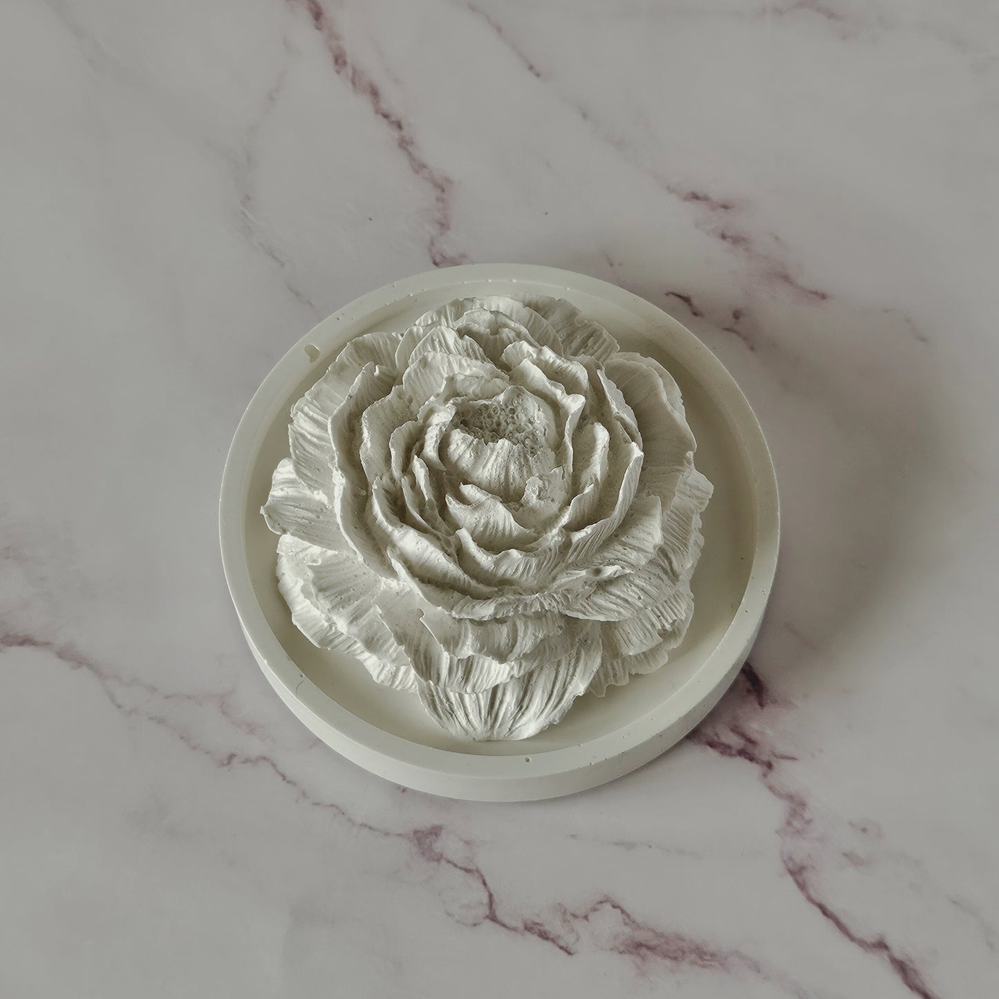 Peony-shape Stone Oil Diffuser with Coaster