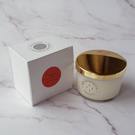 Sequoia soy wax glass candle 160g Closed