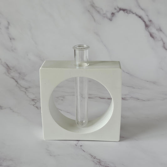 Square Asymmetrical Tube Vase