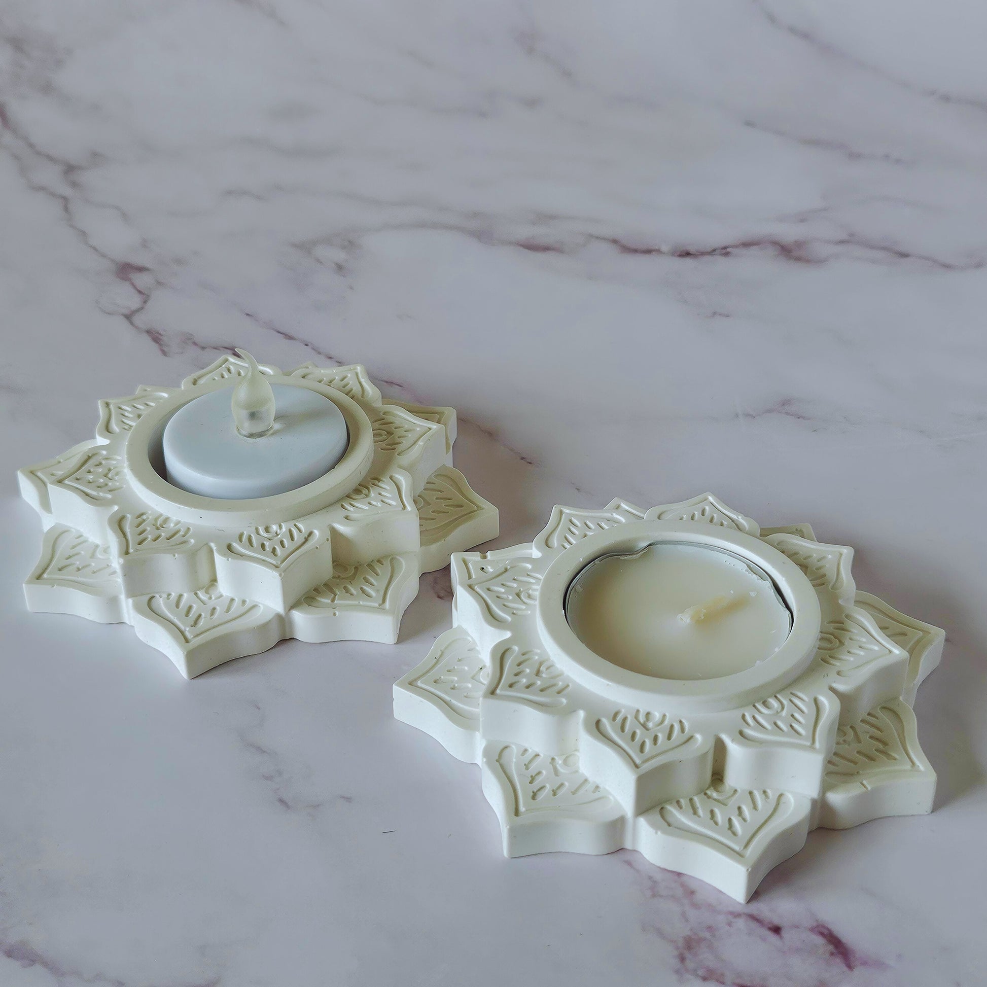 Mandala Flower Tealight