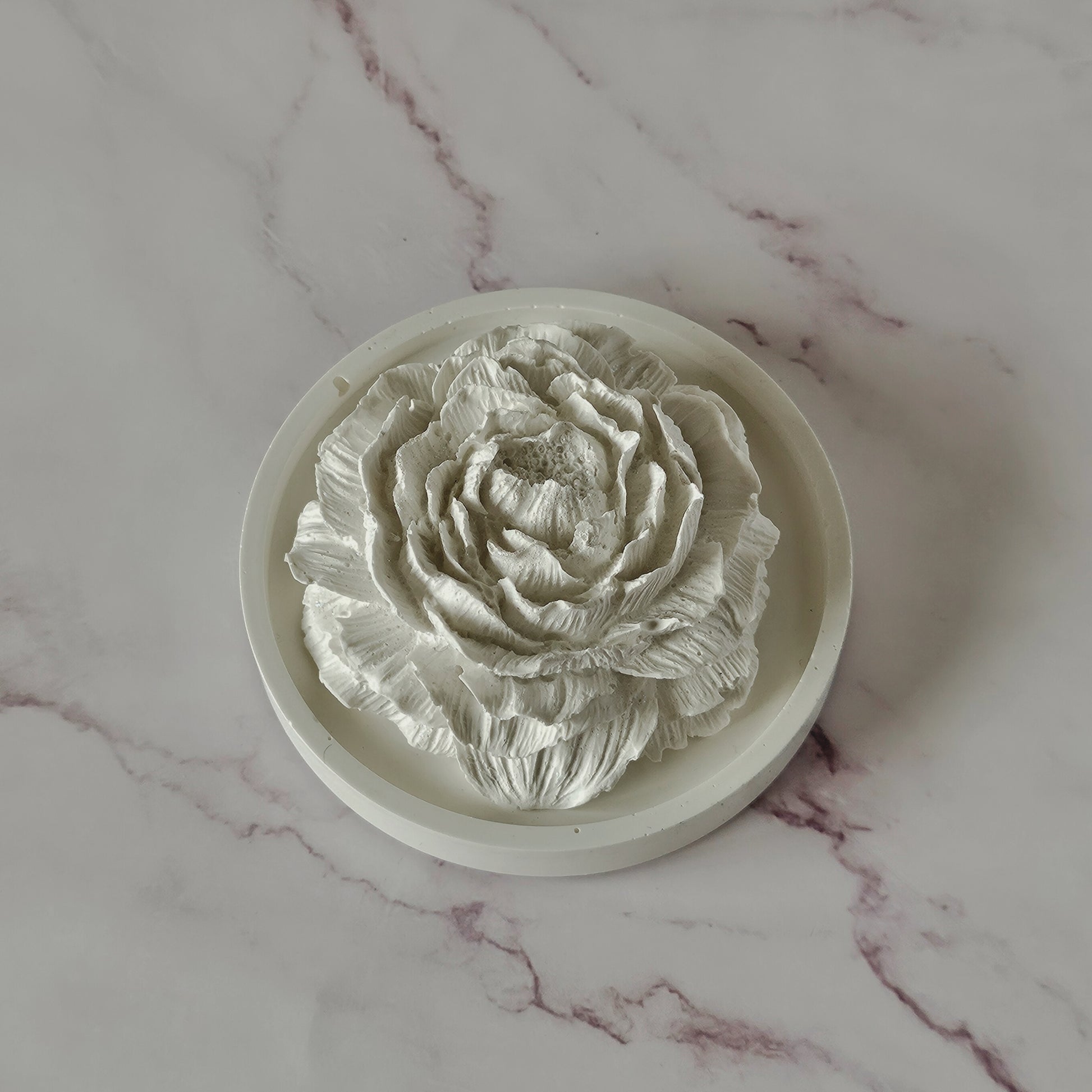 Peony-shape Stone Oil Diffuser with Coaster