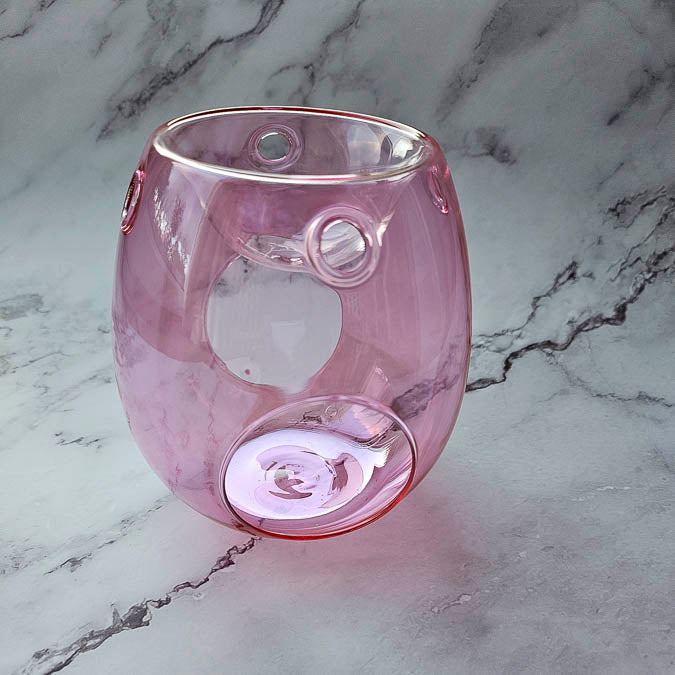 Close up of pink wax melter