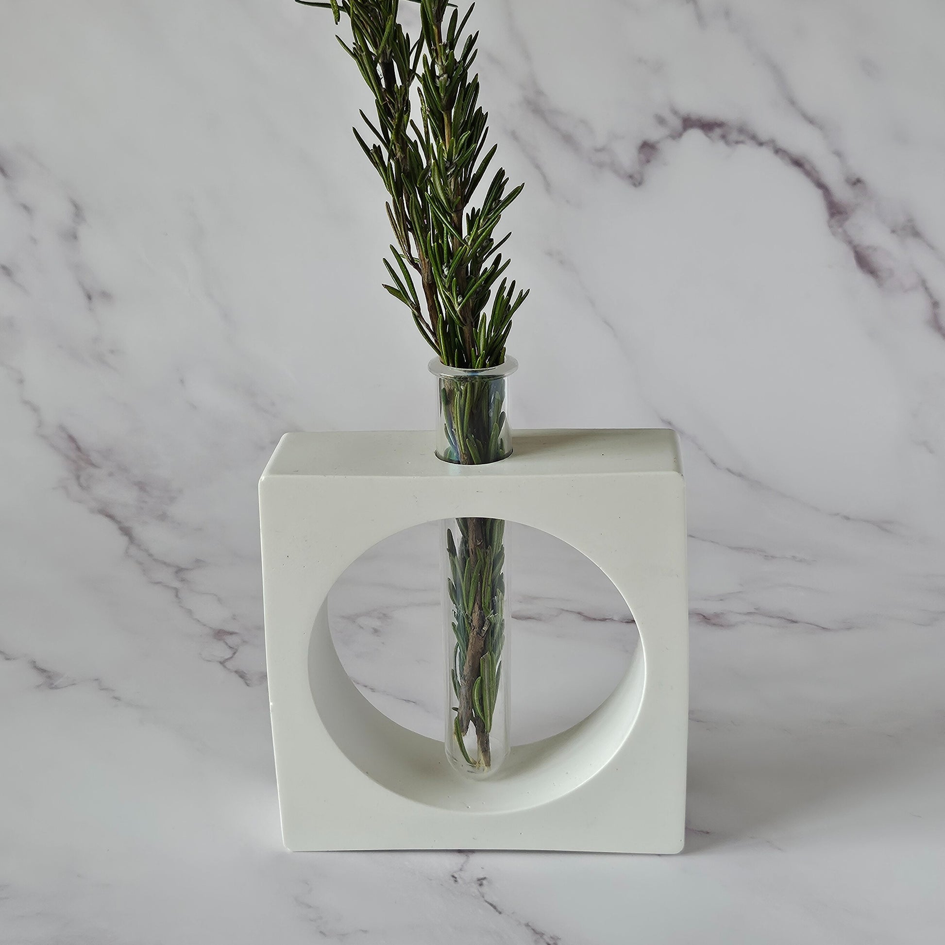 Square Asymmetrical Tube Vase