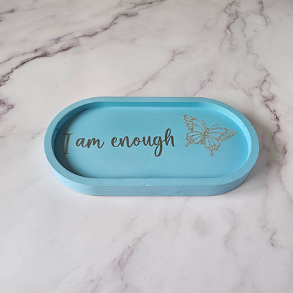 i am enough trinket tray