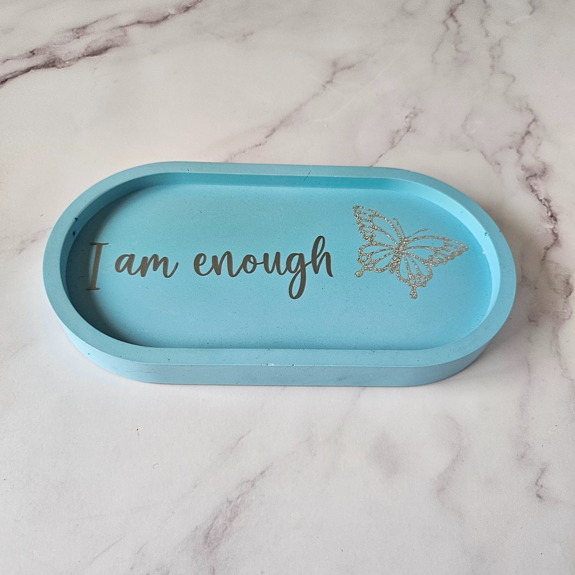 i am enough trinket tray